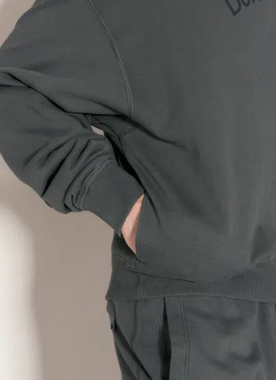 Dolce & Gabbana Men Cropped Hooded Sweatshirt In Green
