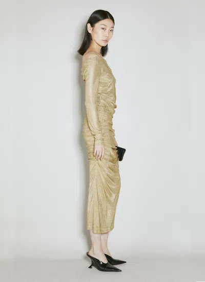 Dolce & Gabbana Women Lurex Mesh Midi Dress