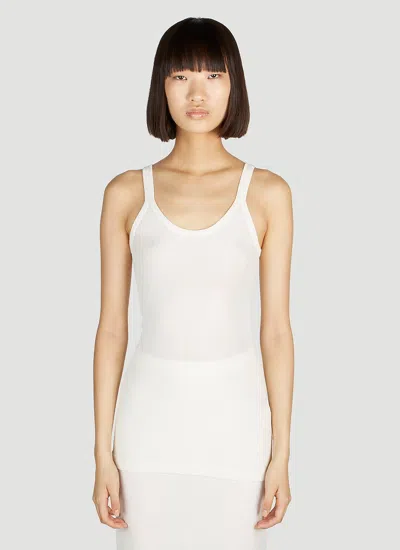 Dolce & Gabbana Women Ribbed Tank Top In White