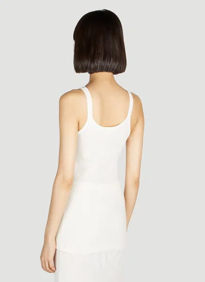 Dolce & Gabbana Women Ribbed Tank Top In White