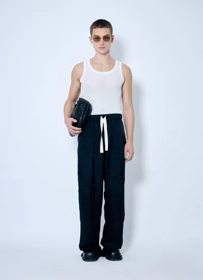 Dries Van Noten Men Merit Knit Tank Top In White