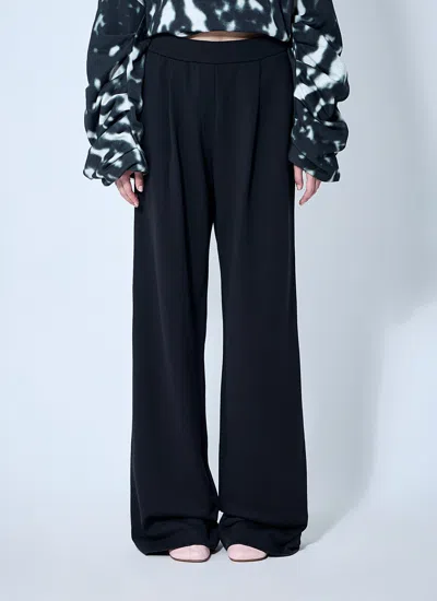 Dries Van Noten Women Cotton Track Pants In Black
