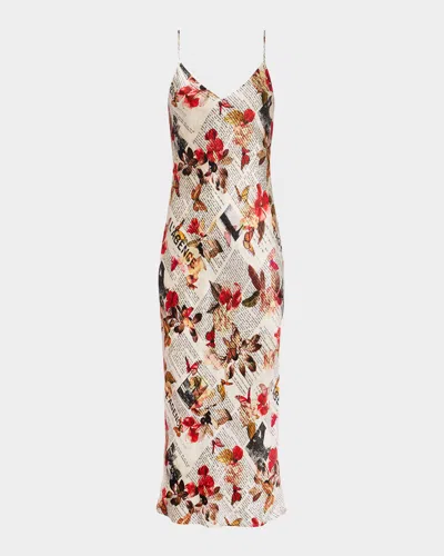 L Agence Seridie Mid-length Slip Dress