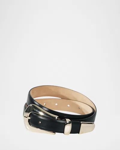 Dehanche Colette Gold-tone Buckle Leather Belt