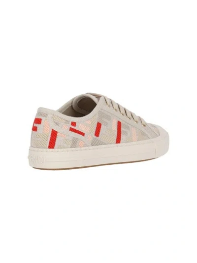 Fendi Women Domino Canvas Sneakers