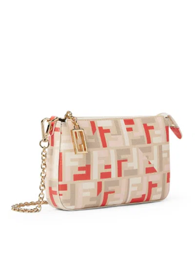 Fendi Women Pouch With Fabric Chain