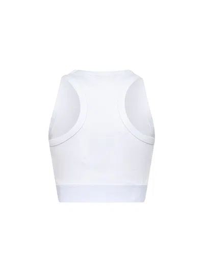 Givenchy Cropped Tank Top In Cotton With Band Clothing In White