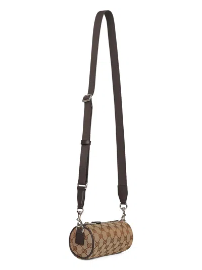 Gucci Men Beige Cylindrical Mini Crossbody Bag