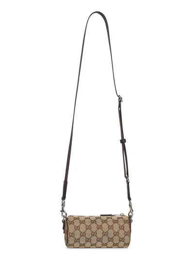 Gucci Men Beige Cylindrical Mini Crossbody Bag