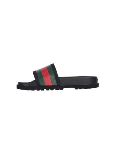 Gucci Men  - Web Rubber Slide