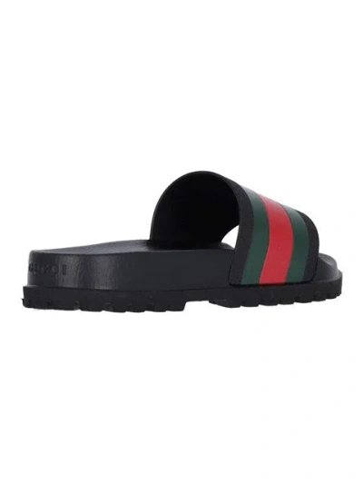 Gucci Men  - Web Rubber Slide