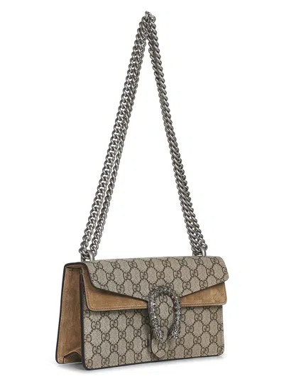 Gucci Beige Dionysus Medium Shoulder Bag In Multi