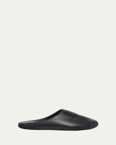 Balenciaga Château Mule Flat In Black