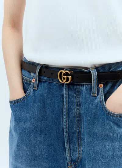 Gucci Women Gg Marmont Thin Belt