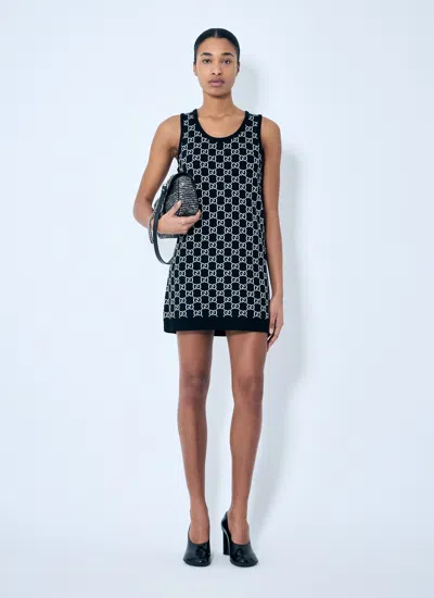 Gucci Women Gg Wool-blend Jacquard Dress