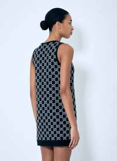 Gucci Women Gg Wool-blend Jacquard Dress