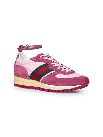 Gucci Women Pink  Re-motion Sneakers