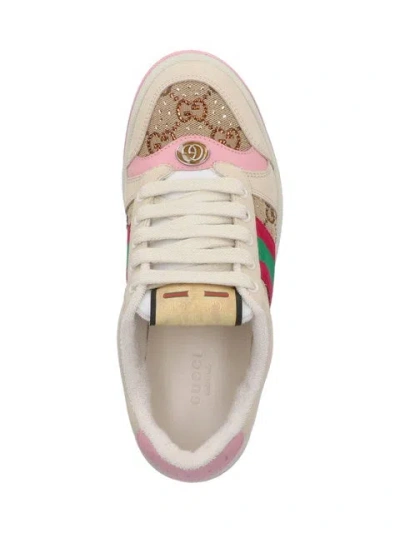 Gucci Screener Crystals Gg Fabric Sneakers