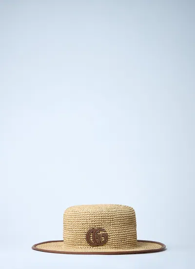 Gucci Women Straw Boater Hat