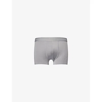 Che Mens Stone Grey Branded-waistband Pack Of Three Jersey Trunks In Gray
