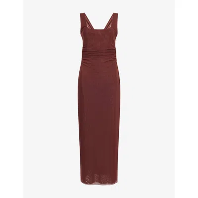 Sir Womens Espresso Jacques Twisted Jersey Midi Dress