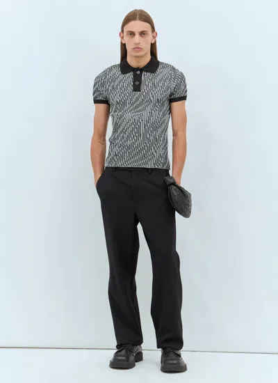 Jacquemus Polo Shirt With Lapel Short Sleeve In Gray