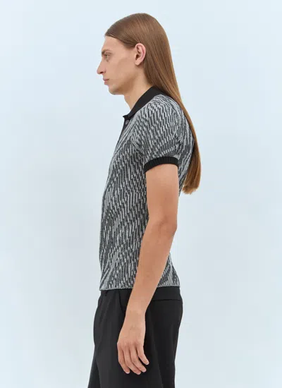 Jacquemus Polo Shirt With Lapel Short Sleeve In Gray