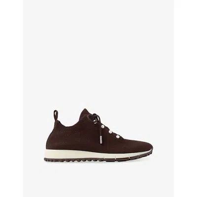 Jimmy Choo Women Veles Pearl Embellished Sneakers In Brown