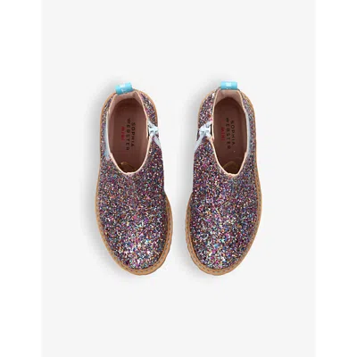 Sophia Webster Mult/other Kids' Glitter-embellished Woven Chelsea Boots Eur 26 / 8.5 Uk