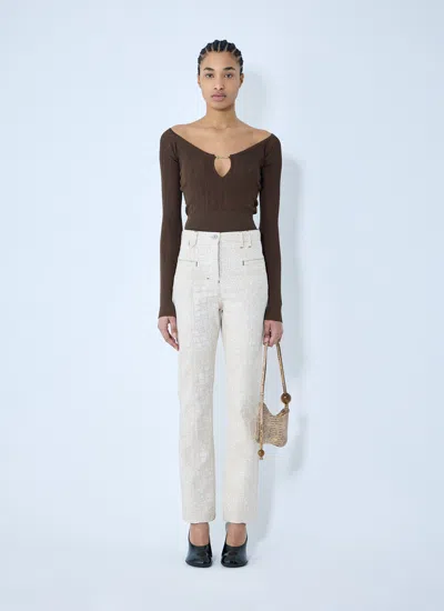 Jacquemus Women Le De Nimes Jeans In White