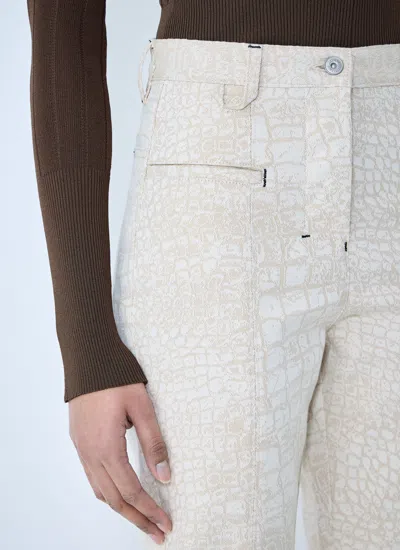 Jacquemus Women Le De Nimes Jeans In White