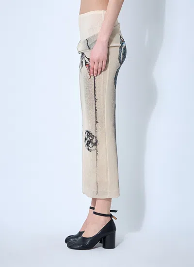 Jean Paul Gaultier Women Double Layer Mesh Skirt