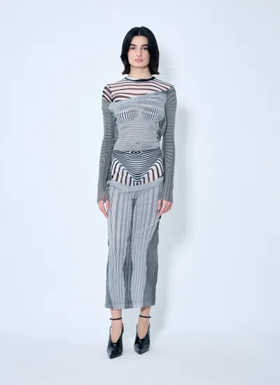 Jean Paul Gaultier Women Double-layer Mesh Bodysuit