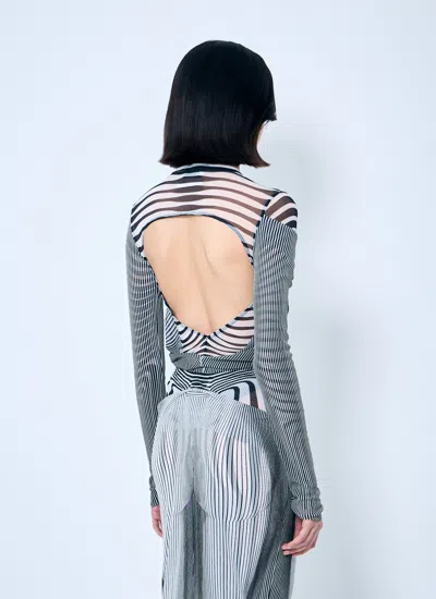 Jean Paul Gaultier Women Double-layer Mesh Bodysuit