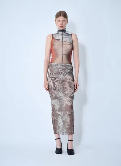Jean Paul Gaultier Women Fire Mesh Tank Top