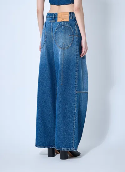 Jean Paul Gaultier Denim Jean With Foam Detail On The Back In Blue