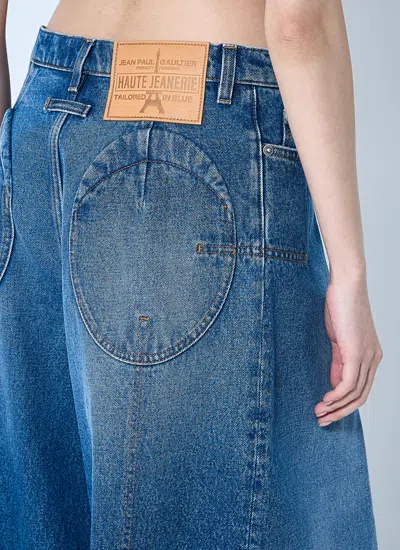 Jean Paul Gaultier Denim Jean With Foam Detail On The Back In Blue