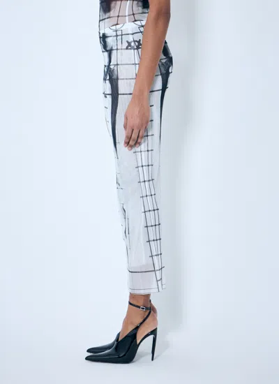 Jean Paul Gaultier Women Squeletor Mesh Midi Skirt