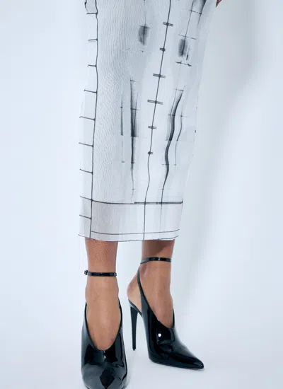Jean Paul Gaultier Women Squeletor Mesh Midi Skirt