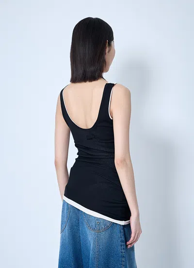 Jean Paul Gaultier Women Twisted Double-layer Tank Top