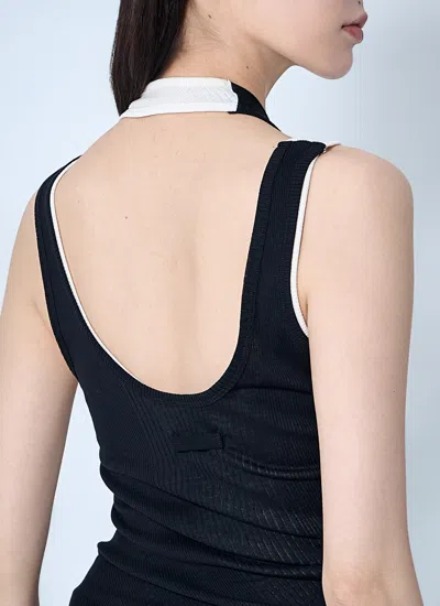 Jean Paul Gaultier Women Twisted Double-layer Tank Top