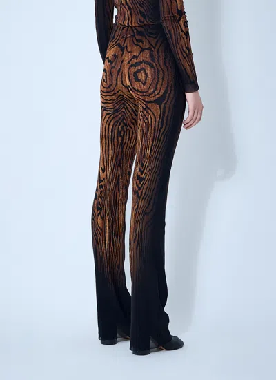 Jean Paul Gaultier Women Wood Mesh Pants In Multi