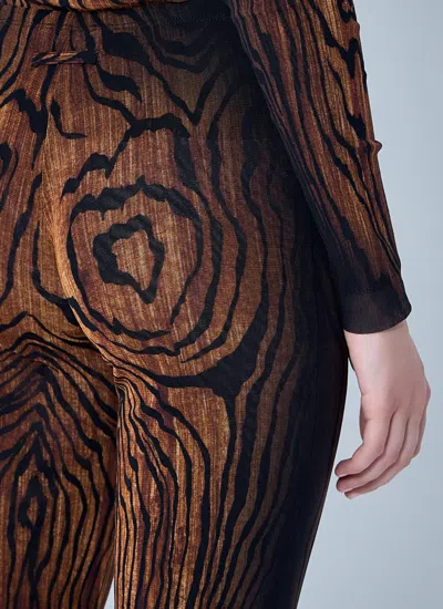 Jean Paul Gaultier Women Wood Mesh Pants In Multi