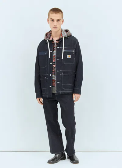 Junya Watanabe Carhartt Jacket With Collared Design And Multiple Pockets In Blue