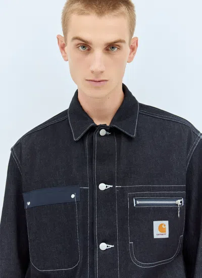 Junya Watanabe Carhartt Jacket With Collared Design And Multiple Pockets In Blue