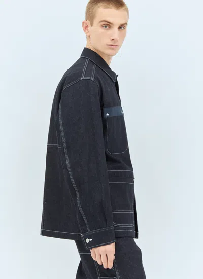 Junya Watanabe Carhartt Jacket With Collared Design And Multiple Pockets In Blue