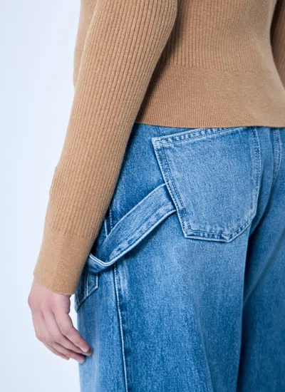 Jw Anderson Fitted Zip Up Cardigan In Brown