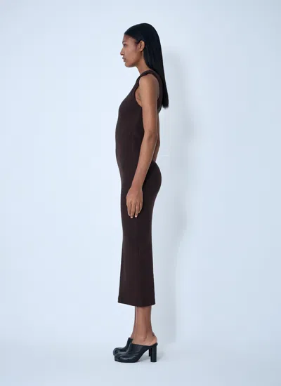Jw Anderson J. W. Anderson Twisted Strap Midi Dress In Black