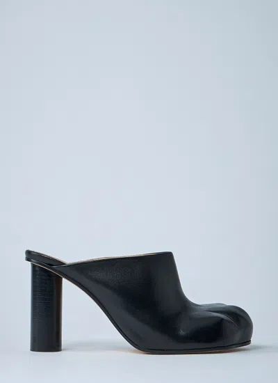 Jw Anderson Black Nappa Leather Paw Mules
