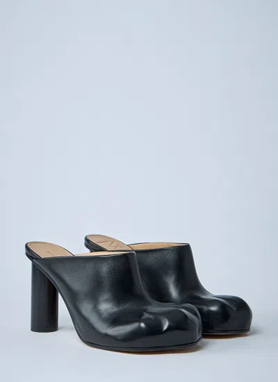 Jw Anderson Black Nappa Leather Paw Mules